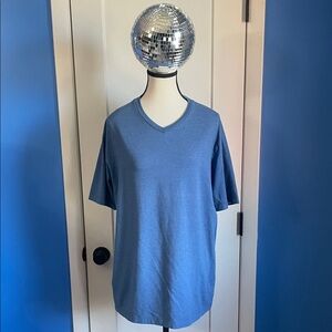 Men's Classic Blue V-Neck Tee